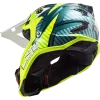 LS2 MX700 Subverter Astro Gloss Cobalt H V Yellow Helmet 2