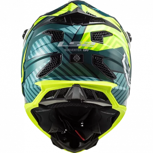 LS2 MX700 Subverter Astro Gloss Cobalt H V Yellow Helmet 5