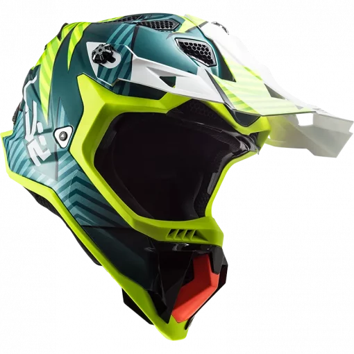 LS2 MX700 Subverter Astro Gloss Cobalt H V Yellow Helmet