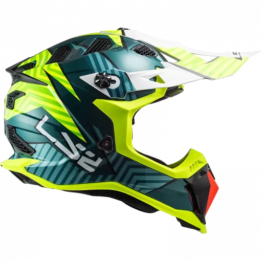 LS2 MX700 Subverter Astro Gloss Cobalt H V Yellow Helmet 6