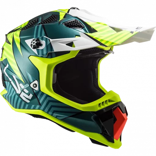 LS2 MX700 Subverter Astro Gloss Cobalt H V Yellow Helmet 7