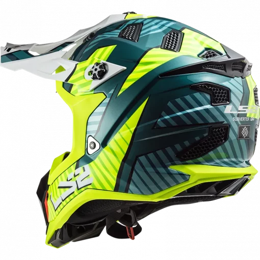 LS2 MX700 Subverter Astro Matt Cobalt H V Yellow Helmet 4