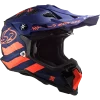 LS2 MX700 Subverter Evo Cargo Matt Blue Fluorescent Orange Helmet 9