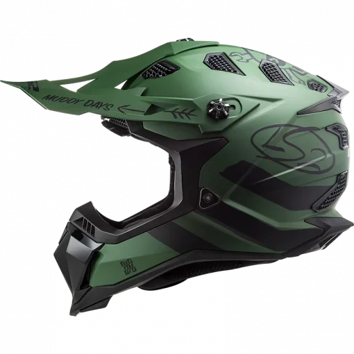 LS2 MX700 Subverter Evo Cargo Matt Military Green Helmet 3