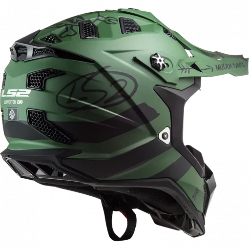 LS2 MX700 Subverter Evo Cargo Matt Military Green Helmet 6