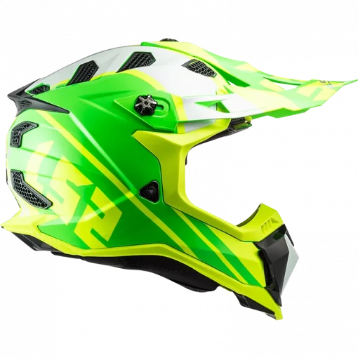 LS2 MX700 Subverter Evo Gammax Gloss H V Yellow Green Helmet 5