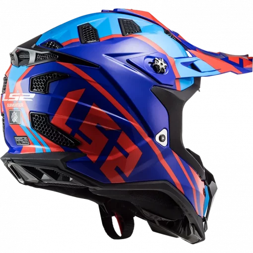 LS2 MX700 Subverter Evo Gammax Gloss Red Blue Helmet 2