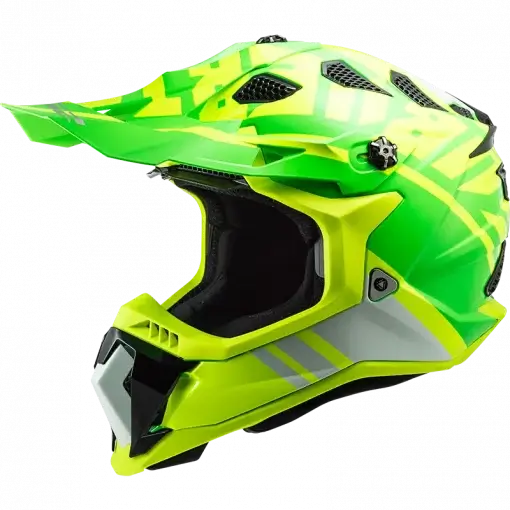 LS2 MX700 Subverter Evo Gammax Matt H V Yellow Green Helmet