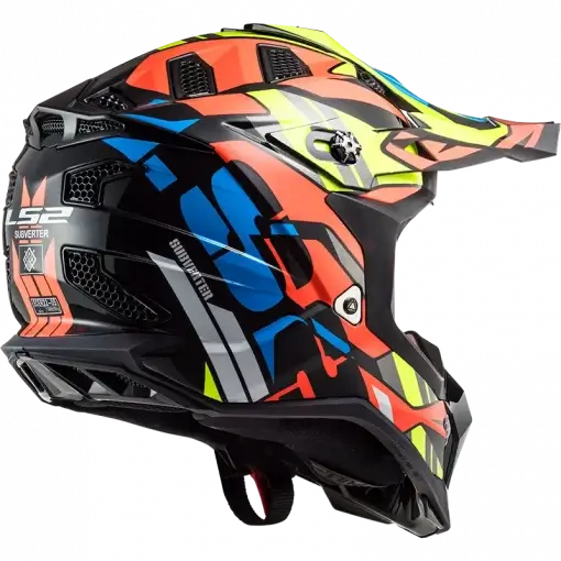 LS2 MX700 Subverter Evo Rascal Gloss Black Fluorescent Helmet 2