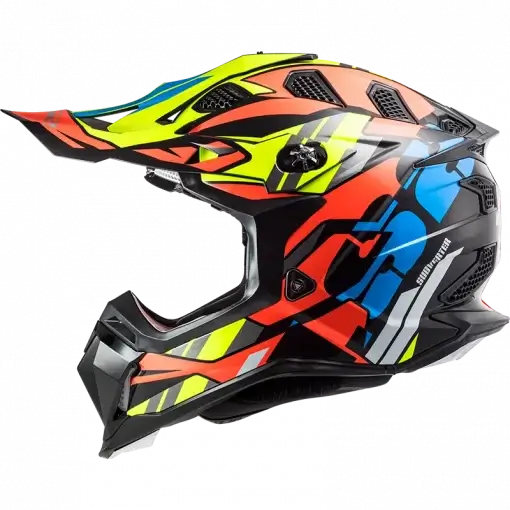 LS2 MX700 Subverter Evo Rascal Gloss Black Fluorescent Helmet 3