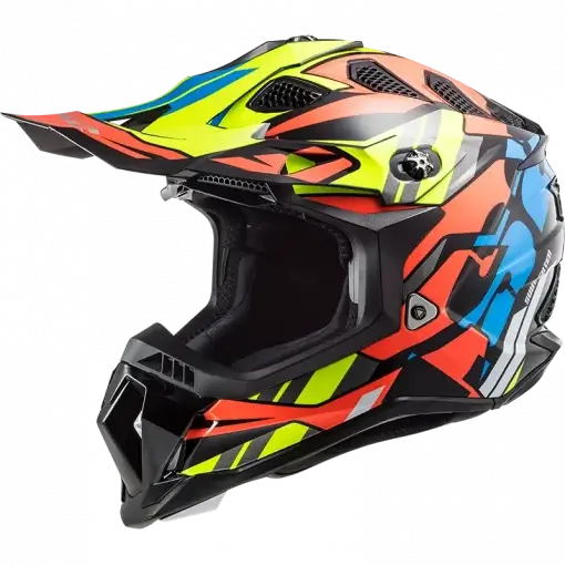 LS2 MX700 Subverter Evo Rascal Gloss Black Fluorescent Helmet
