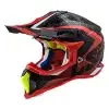 LS2 MX700 Subverter Evo Straighter Matt Red Black HI VIZ Helmet
