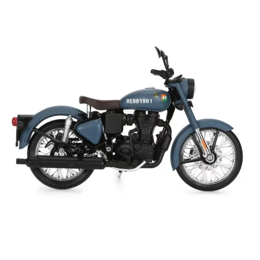 Royal Enfield Classic 350 Airborne Blue Scale Model 2