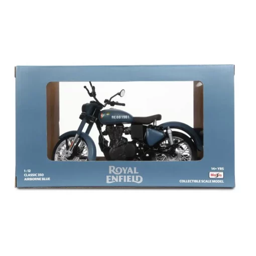 Royal Enfield Classic 350 Airborne Blue Scale Model 5