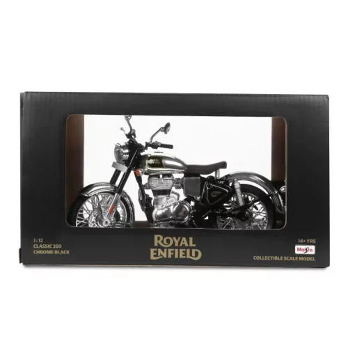 Royal Enfield Classic 350 Chrome Black Scale Model 5