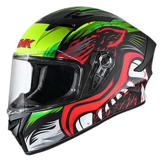 SMK Stellar Animal Black Red Yellow Gloss GL234 Helmet