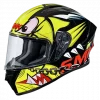 SMK Stellar Monster Matt Black Yellow Red MA243 Helmet