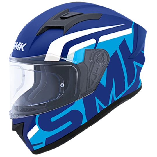 SMK Stellar Stage Matt Blue WhiteMA551 Helmet