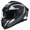 SMK Typhoon RD1 Gloss Black White Grey GL216 Helmet