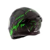 AXOR Apex Hunter Gloss Black Fluorescent Green Full Face Helmet 3