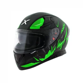 AXOR Apex Hunter Gloss Black Fluorescent Green Full Face Helmet