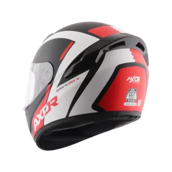 AXOR RAGE RTR Gloss Black Red Full Face Helmet 2