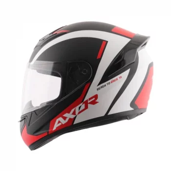 AXOR RAGE RTR Gloss Black Red Full Face Helmet