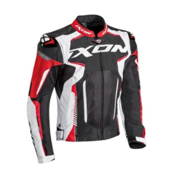 IXON Gyre Textile Black White Red Riding Jacket 1
