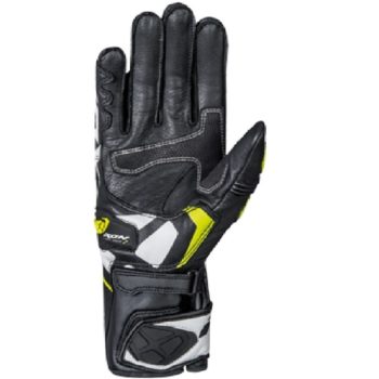 IXON RS Circuit R Black White Yellow Riding Gloves 2 1