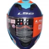 LS2 FF320 REVOLVE Gloss Black Navy Blue Helmet 3
