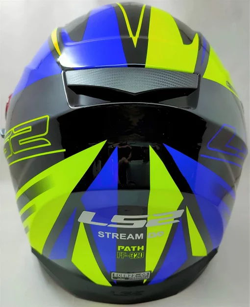 LS2 FF320 Stream Evo Path Gloss Black Blue Full Face Helmet 6
