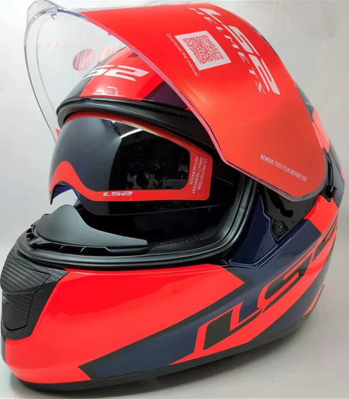 LS2 FF320 Stream Evo Rex Gloss Black Red Full Face Helmet 4