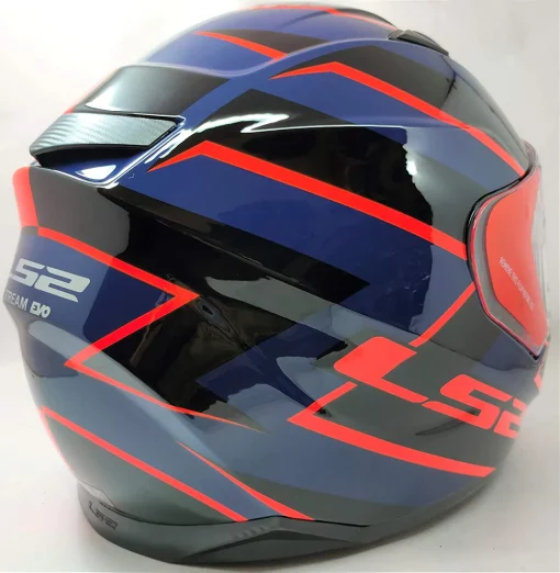 LS2 FF320 Stream Evo Rex Gloss Black Red Full Face Helmet 7