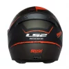 LS2 FF352 Brush Matt Black Red Helmet 4