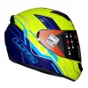 LS2 FF352 Chaser Matt Blue Yellow Helmet 4