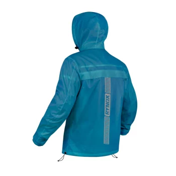 Rynox H2GO Pro Aqua Blue Rain Jacket 2