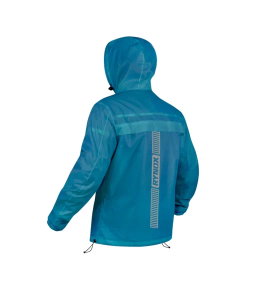 Rynox H2GO Pro Aqua Blue Rain Jacket 2