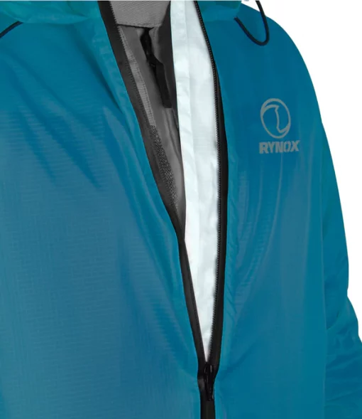 Rynox H2GO Pro Aqua Blue Rain Jacket 4