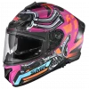 SMK Typhoon Motorhead Pink Orange Gloss GL976 Helmet