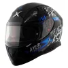 AXOR Apex Ride Fast Gloss Black Blue Helmet