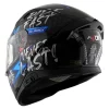AXOR Apex Ride Fast Gloss Black Blue Helmet 3