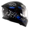 AXOR Apex Ride Fast Gloss Black Blue Helmet 6