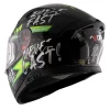 AXOR Apex Ride Fast Gloss Black Neon Yellow Helmet 3
