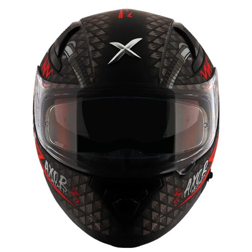 AXOR Apex Ride Fast Matt Black Red Helmet 7