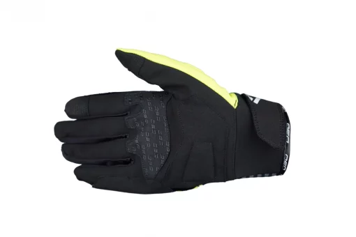 DSG Phoenix Air Black Grey Fluorescent Yellow Riding Gloves 4