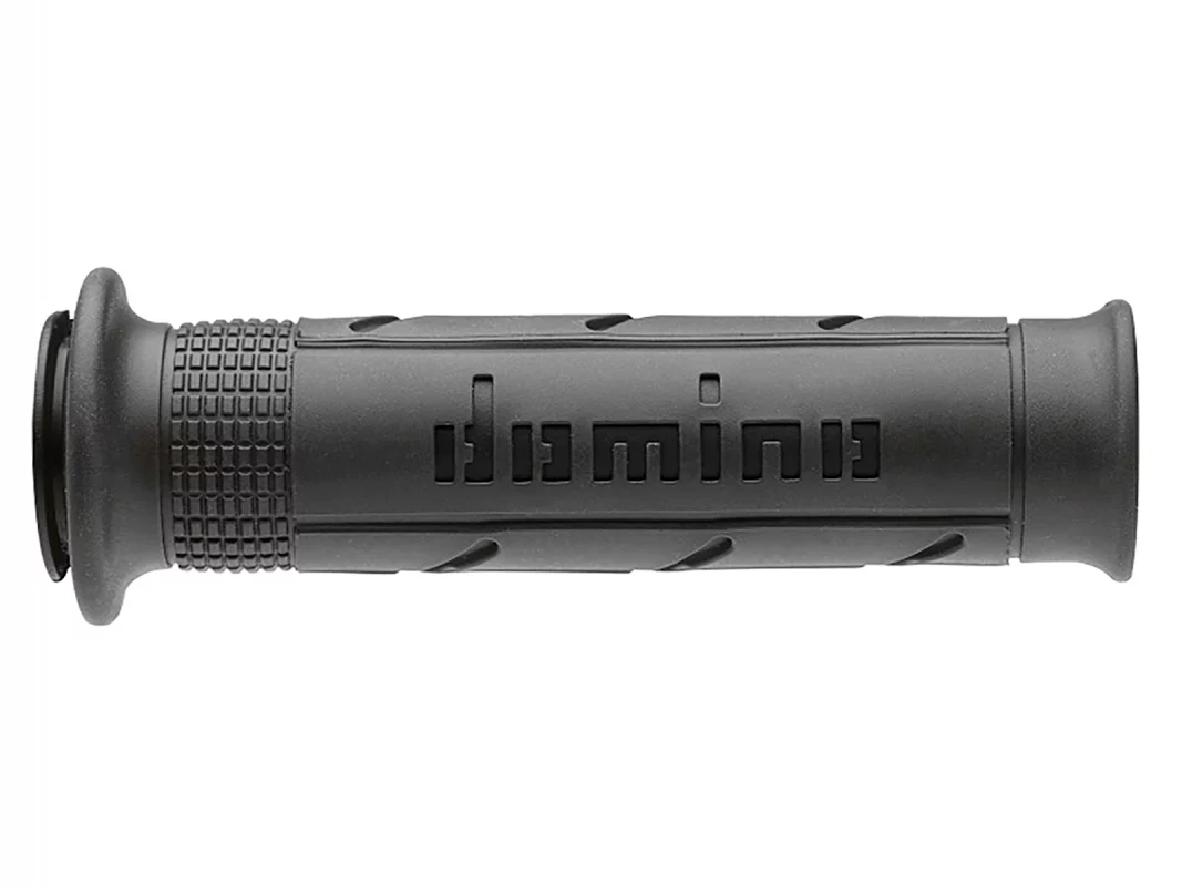 Domino Dual Compent Black Grey Motorcycle Grips