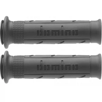 Domino Dual Compent Black Grey Motorcycle Grips 2