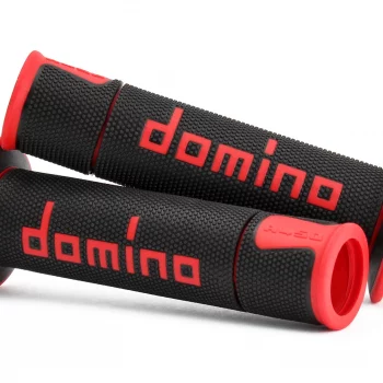 Domino Road Racing Black Red Motorcycle Grips 2