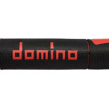 Domino Road Racing Black Red Motorcycle Grips