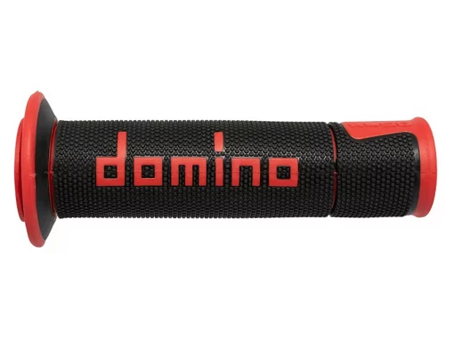 Domino Road Racing Black Red Motorcycle Grips
